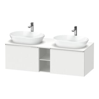 Duravit Waschtischunterschrank D-Neo 140x55cm, 2 A, 1 Pl, B beids., chr/we ma