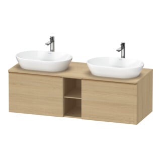 Duravit Waschtischunterschrank D-Neo 140x55cm, 2 A, 1 Pl, B bs, b geb/Ei Nat