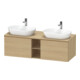 Duravit Waschtischunterschrank D-Neo 140x55cm, 2 A, 1 Pl, B bs, b geb/Ei Nat-1