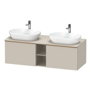 Duravit Waschtischunterschrank D-Neo 140x55cm, 2 A, 1 Pl, B bs, b geb/Ta ma