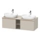 Duravit Waschtischunterschrank D-Neo 140x55cm, 2 A, 1 Pl, B bs, b geb/Ta ma-1