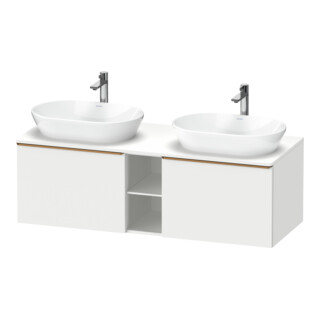 Duravit Waschtischunterschrank D-Neo 140x55cm, 2 A, 1 Pl, B bs, b geb/we ma