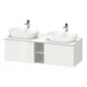 Duravit Waschtischunterschrank D-Neo 140x55cm, 2 A, 1 Pl, B bs, chr/we hgl-1