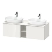 Duravit Waschtischunterschrank D-Neo 140x55cm, 2 A, 1 Pl, B bs, chr/we hgl