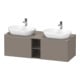 Duravit Waschtischunterschrank D-Neo 140x55cm, 2 A, 1 Pl, B bs, ES geb/Bas ma-1