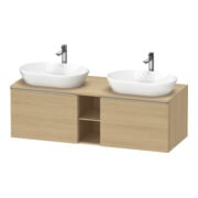 Duravit Waschtischunterschrank D-Neo 140x55cm, 2 A, 1 Pl, B bs, ES geb/Ei Nat