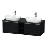 Duravit Waschtischunterschrank D-Neo 140x55cm, 2 A, 1 Pl, B bs, ES geb/Ei sw