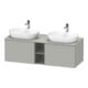 Duravit Waschtischunterschrank D-Neo 140x55cm, 2 A, 1 Pl, B bs, ES geb/gr ma-1