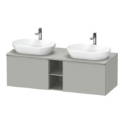 Duravit Waschtischunterschrank D-Neo 140x55cm, 2 A, 1 Pl, B bs, ES geb/gr ma