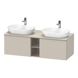 Duravit Waschtischunterschrank D-Neo 140x55cm, 2 A, 1 Pl, B bs, ES geb/Ta ma