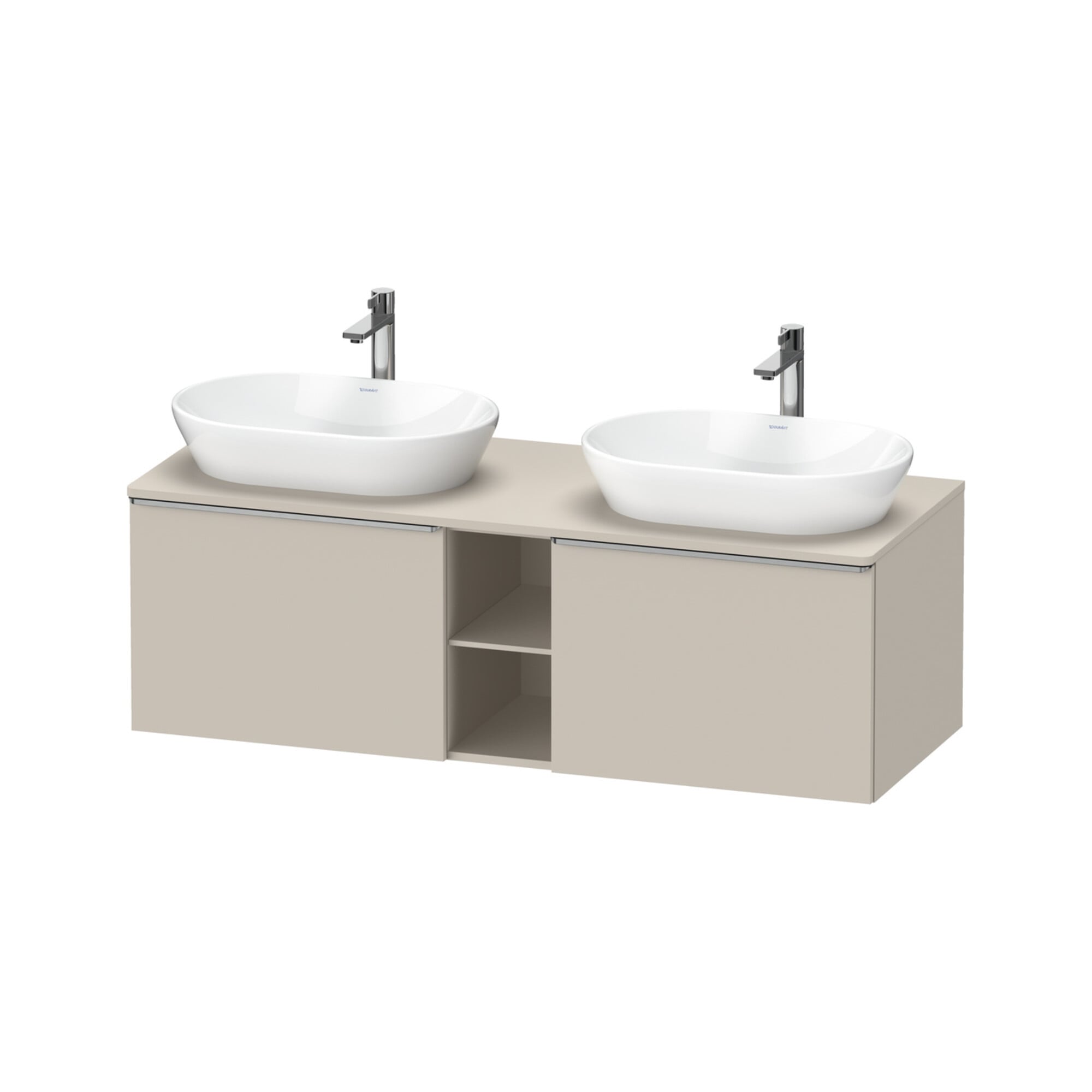 Duravit Waschtischunterschrank D-Neo 140x55cm, 2 A, 1 Pl, B bs, ES geb/Ta ma