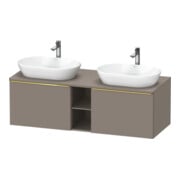 Duravit Waschtischunterschrank D-Neo 140x55cm, 2 A, 1 Pl, B bs, g pol/Bas ma