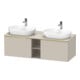 Duravit Waschtischunterschrank D-Neo 140x55cm, 2 A, 1 Pl, B bs, g pol/Tau ma-1