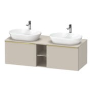 Duravit Waschtischunterschrank D-Neo 140x55cm, 2 A, 1 Pl, B bs, g pol/Tau ma