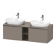 Duravit Waschtischunterschrank D-Neo 140x55cm, 2 A, 1 Pl, B bs, sw/Bas ma-1