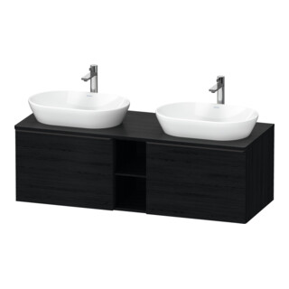 Duravit Waschtischunterschrank D-Neo 140x55cm, 2 A, 1 Pl, B bs, sw/Ei sw