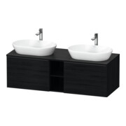 Duravit Waschtischunterschrank D-Neo 140x55cm, 2 A, 1 Pl, B bs, sw/Ei sw-1