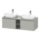 Duravit Waschtischunterschrank D-Neo 140x55cm, 2 A, 1 Pl, B bs, sw/gr ma-1