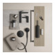 Duravit Waschtischunterschrank D-Neo 140x55cm, 2 A, 1 Pl, B bs, sw/Nuss dkl.