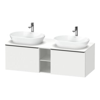 Duravit Waschtischunterschrank D-Neo 140x55cm, 2 A, 1 Pl, B bs, sw/w ma