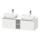 Duravit Waschtischunterschrank D-Neo 140x55cm, 2 A, 1 Pl, B bs, sw/w ma-1