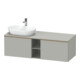 Duravit Waschtischunterschrank D-Neo 140x55cm, 2 A, 1 Pl, B L, b geb/grau ma-1