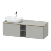 Duravit Waschtischunterschrank D-Neo 140x55cm, 2 A, 1 Pl, B L, b geb/grau ma