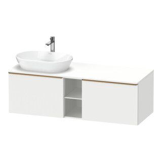 Duravit Waschtischunterschrank D-Neo 140x55cm, 2 A, 1 Pl, B L, bron geb/we ma