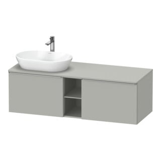 Duravit Waschtischunterschrank D-Neo 140x55cm, 2 A, 1 Pl, B L, ES geb/grau ma