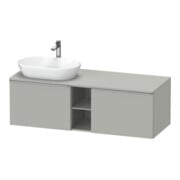 Duravit Waschtischunterschrank D-Neo 140x55cm, 2 A, 1 Pl, B L, ES geb/grau ma