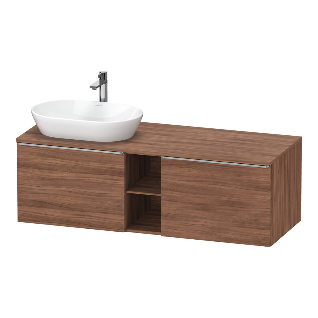 Duravit Waschtischunterschrank D-Neo 140x55cm, 2 A, 1 Pl, B L, ES geb/Nu Nat