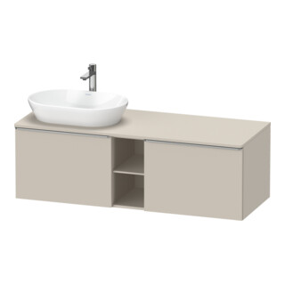 Duravit Waschtischunterschrank D-Neo 140x55cm, 2 A, 1 Pl, B L, ES geb/Ta ma