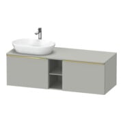 Duravit Waschtischunterschrank D-Neo 140x55cm, 2 A, 1 Pl, B L, g pol/grau ma