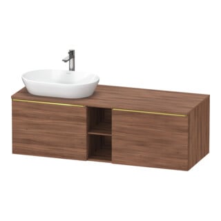 Duravit Waschtischunterschrank D-Neo 140x55cm, 2 A, 1 Pl, B L, g pol/Nu Nat