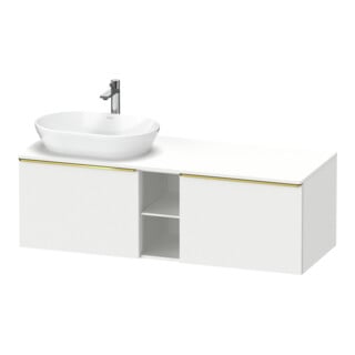 Duravit Waschtischunterschrank D-Neo 140x55cm, 2 A, 1 Pl, B L, g pol/weiß ma