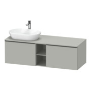 Duravit Waschtischunterschrank D-Neo 140x55cm, 2 A, 1 Pl, B L, sw/gr ma-1