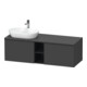 Duravit Waschtischunterschrank D-Neo 140x55cm, 2 A, 1 Pl, B L, sw/Grap ma-1