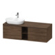 Duravit Waschtischunterschrank D-Neo 140x55cm, 2 A, 1 Pl, B L, sw/Nuss dkl.-1