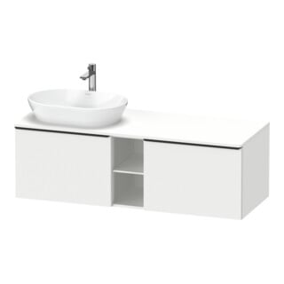 Duravit Waschtischunterschrank D-Neo 140x55cm, 2 A, 1 Pl, B L, sw/w ma