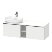 Duravit Waschtischunterschrank D-Neo 140x55cm, 2 A, 1 Pl, B L, sw/w ma