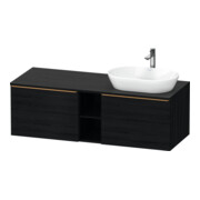 Duravit Waschtischunterschrank D-Neo 140x55cm, 2 A, 1 Pl, B R, b geb/Eiche sw