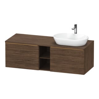 Duravit Waschtischunterschrank D-Neo 140x55cm, 2 A, 1 Pl, B R, b geb/Nu dkl.