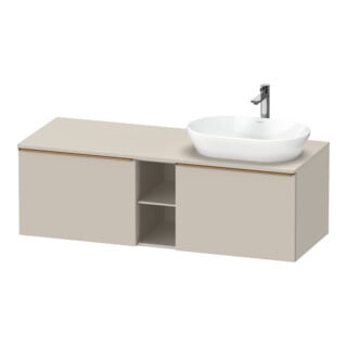 Duravit Waschtischunterschrank D-Neo 140x55cm, 2 A, 1 Pl, B R, b geb/Taupe ma
