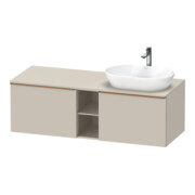 Duravit Waschtischunterschrank D-Neo 140x55cm, 2 A, 1 Pl, B R, b geb/Taupe ma