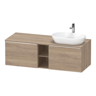 Duravit Waschtischunterschrank D-Neo 140x55cm, 2 A, 1 Pl, B R, ch/Ei marm.