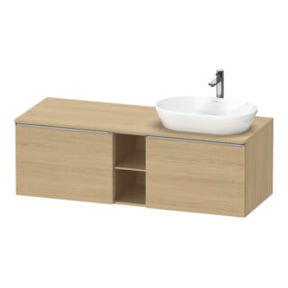 Duravit Waschtischunterschrank D-Neo 140x55cm, 2 A, 1 Pl, B R, ES geb/Ei Nat