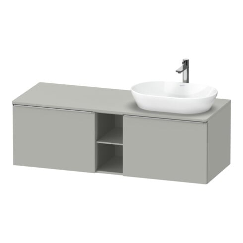 Duravit Waschtischunterschrank D-Neo 140x55cm, 2 A, 1 Pl, B R, ES geb/grau ma