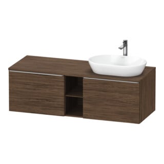 Duravit Waschtischunterschrank D-Neo 140x55cm, 2 A, 1 Pl, B R, ES geb/Nu dkl.