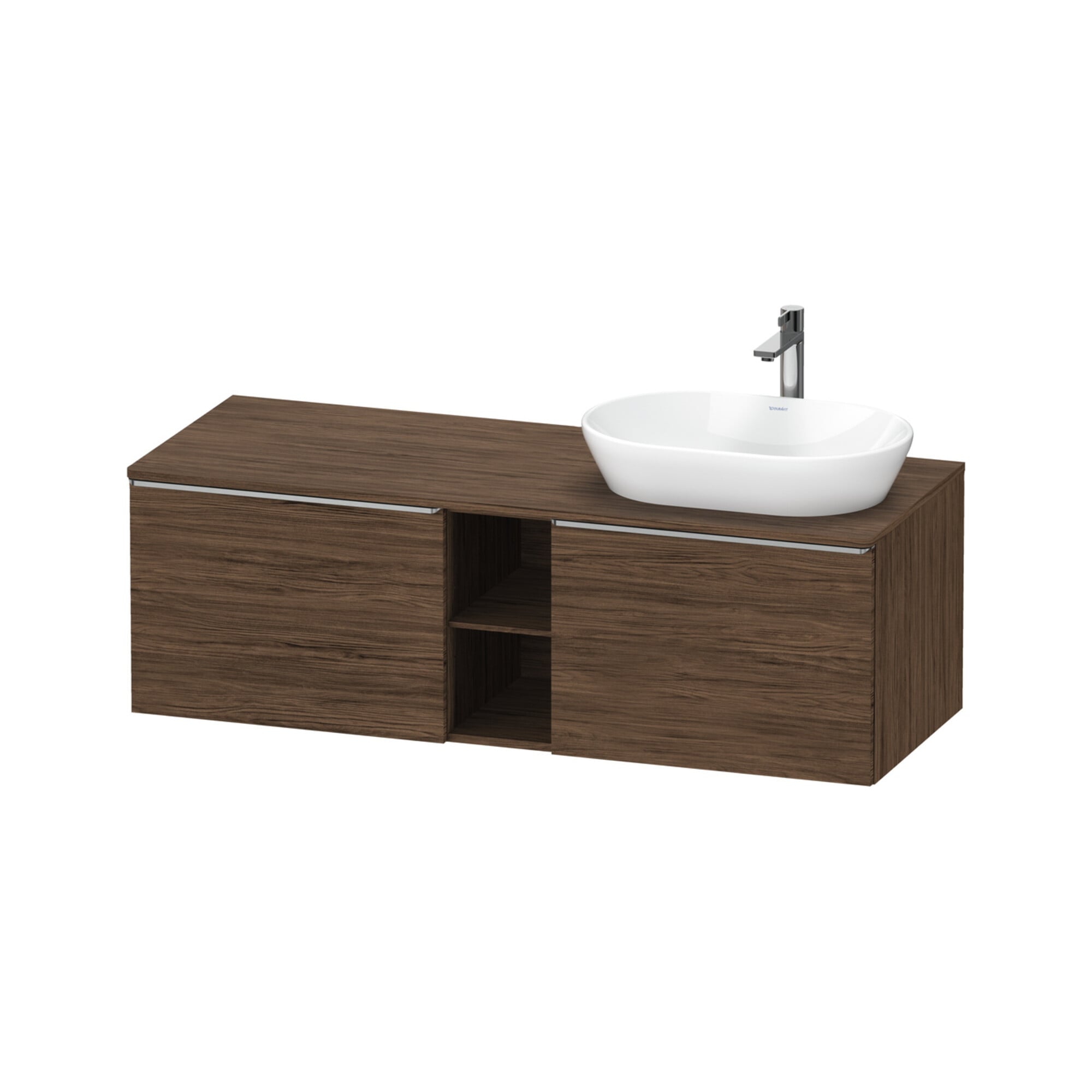 Duravit Waschtischunterschrank D-Neo 140x55cm, 2 A, 1 Pl, B R, ES geb/Nu dkl.