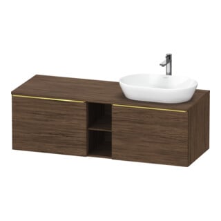 Duravit Waschtischunterschrank D-Neo 140x55cm, 2 A, 1 Pl, B R, g pol/Nu dkl.